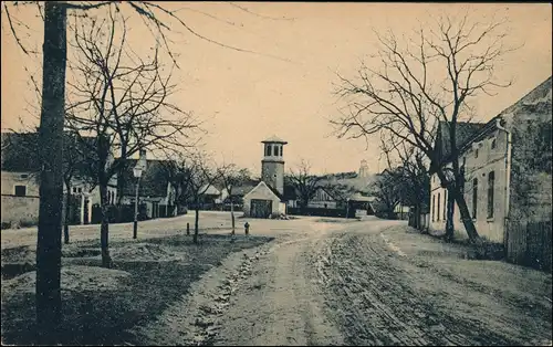 Ansichtskarte Biehla-Elsterwerda Wikow Breitestrasse 1922