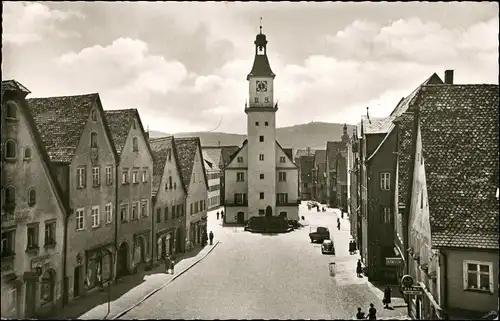Ansichtskarte Hersbruck Häuser Partie am Rathaus  1972