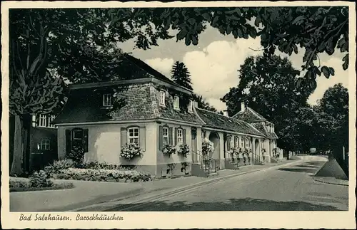 Salzhausen Strassen Partie am Barockhäuschen Barock Häuschen 2000/1955