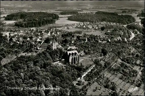 Stromberg (Westfalen)-Oelde Luftbild Überflugkarte Orig. Fliegeraufnahme 1963