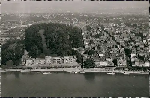 Biebrich-Wiesbaden Luftbild Überflug Wiesbaden Stadtteil-Ansicht 1953