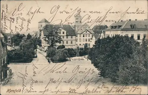 Ansichtskarte Bad Hersfeld Straßenpartie Stift 1907