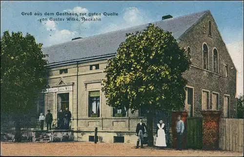 Ansichtskarte Reckahn-Kloster Lehnin Gasthaus b Brandenburg Havel 1927