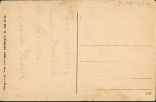 Neudamm (Neumark) Dębno Innen Weichelts Conditorei b Königsberg Neumark  1912