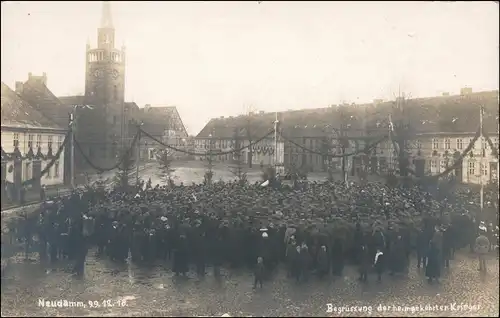 Neudamm (Neumark) Dębno Begrüßung der Rückkehrer Wk1 b Königsberg 1918