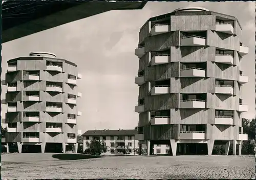 Lahr (Schwarzwald)Wohnhäuser 5-eckiger Grundriss, moderne Wohnbauten 1964