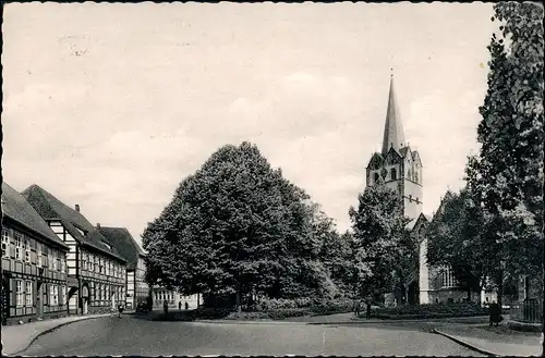 Ansichtskarte Herford Münsterkirche - Straße 1959