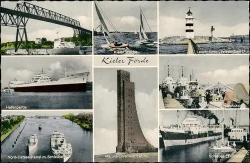 Kiel MB-AK Hafen, Kieler Woche, Leuchtturm, Marine-Ehrenmal uvm. 1960