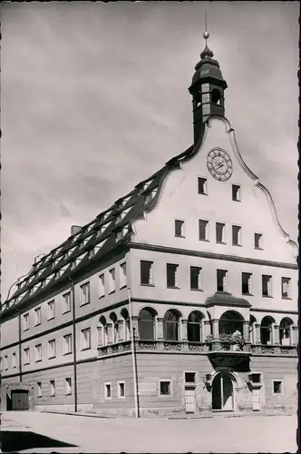 Ansichtskarte Ulm a. d. Donau Strassen Partie Schwörhaus 1955