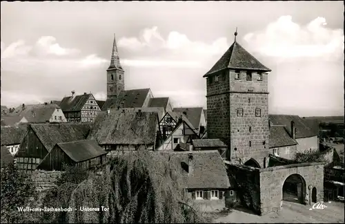 Wolframs-Eschenbach Unteres Tor Teilansicht Strassen Partie 1960