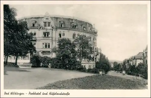 Bad Wildungen Parkhotel Hufelandstrasse Straßen Partie Hotel 1950