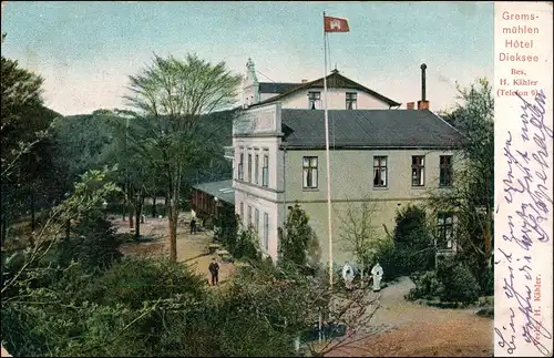Ansichtskarte Bad Malente-Gremsmühlen-Malente Hotel Dieksee 1905