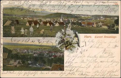 Ansichtskarte Braunlage 2 Bild: Totale 1904