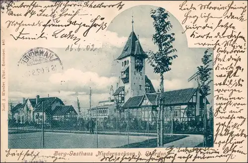 Ansichtskarte Gehrden Berggasthaus "Niedersachsen" 1902