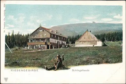 Postcard Krummhübel Karpacz Schlingelbaude Rübezahl 1904