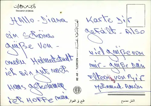 Oran ‏وهران‎ Multi-View Postcard 4 Foto-Ansichten Oran 1980
