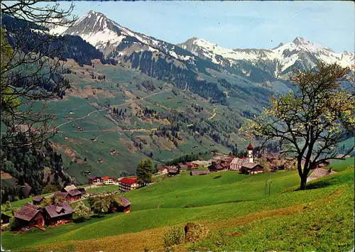 Ansichtskarte Raggal Panorama Ansicht Blick ins Große Walsertal 1975