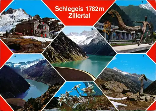 .Tirol Alpen Ansichten Schlegeis Zillertal Krafthaus Mayrhofen uvm. 1990