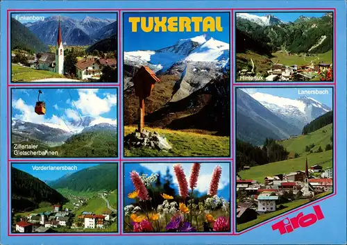 Tuxertal (Region) Tuxertal MB-AK 7 Ansichten ua. Zillertaler Gletscherbahn 1990