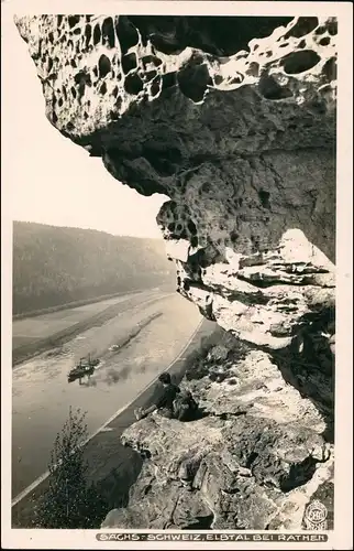 Rathen Bergsteiger Sächsische Schweiz Dampfer Schlepper 1931 Walter Hahn:2891