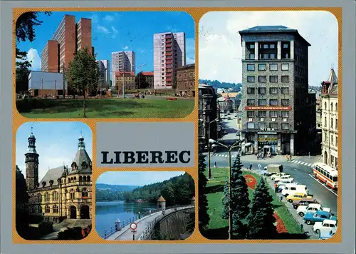 Reichenberg Liberec Stadtteilansichten 4 Echtfoto-Ansichten,  1980