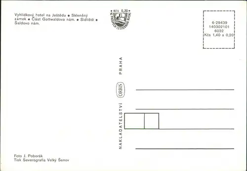 Reichenberg Liberec Mehrbildkarte 5 Stadtteil- Umland-Ansichten 1980