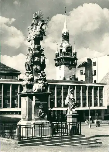 Postcard Brünn Brno Ansicht mit Denkmal, Gebäude, Kirche 1965