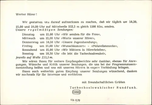 Burgstadt-Prag Hradschin/Hradčany Praha Hradschin Hradčany (dt. Rundfunk 1960