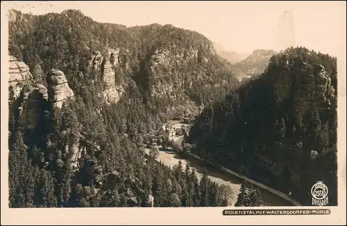 Polenz-Neustadt (Sachsen) Waltersdorfer Mühle Polenztal 1926 Walter Hahn:2918