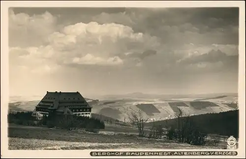 Altenberg (Erzgebirge) Waldschänke   Raupennest Fernsicht 1930 Walter Hahn:6724