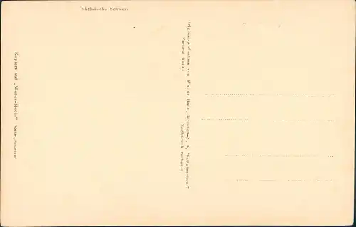 Ansichtskarte Rathen Fähre - Abenstimmung 1927 Walter Hahn:2393