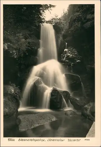 Lichtenhain-Sebnitz Lichtenhainer Wasserfall 1962 Walter Hahn:3453