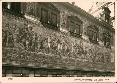 Ansichtskarte Dresden Fürstenzug, Schloß 1958 Walter Hahn:12656