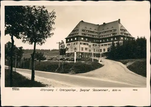Altenberg (Erzgebirge) Sanatorium "Raupennest" Auto 1940 Walter Hahn:6928