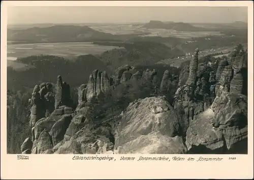 Ansichtskarte Bad Schandau Schrammsteine, Umland 1954 Walter Hahn:3385