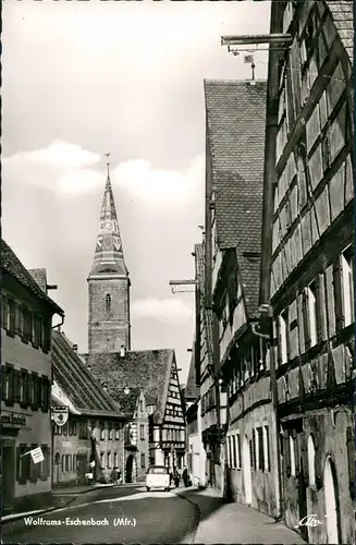 Ansichtskarte Wolframs-Eschenbach Straßenpartie VW - Bulli 1962