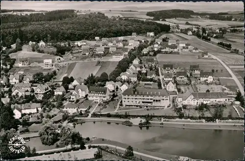 Horn-Bad Meinberg Luftbild Überflug Wohnsiedlung, Teutoburger Wald 1960