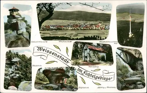 Ansichtskarte Weißenstadt Mehrbild-AK Umlandansichten Fichtelgebirge 1971