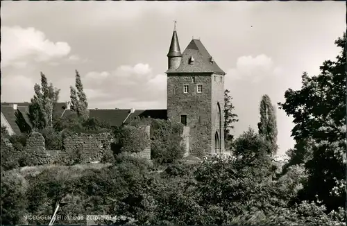 Ansichtskarte Nideggen (Eifel) Panorama Blick auf Züllpicher Tor 1960