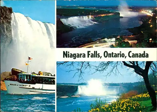 Niagara Falls (Ontario) Niagarafälle Niagara Falls Wasserfall Schiff Maid  1980