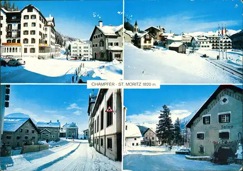 Ansichtskarte St. Moritz Mehrbild-AK Champfér - St. Moritz 1980