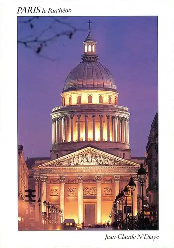CPA Paris Panthéon Bauwerk beleuchtet 2000