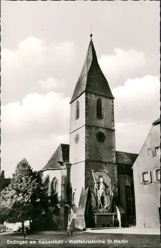 Endingen am Kaiserstuhl Strassen Partie Kirche Wallfahrtskirche St. Martin 1960