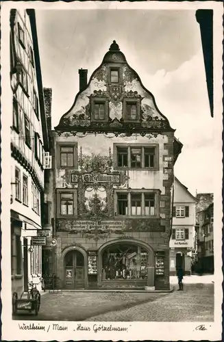 Ansichtskarte Wertheim Haus Götzelmann 1959