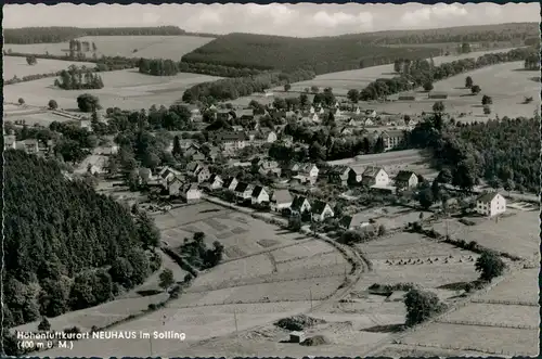 Ansichtskarte Neuhaus im Solling-Holzminden Luftbild Pension zur Tanne 1962