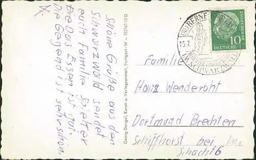 Wart (Lk Calw)-Altensteig Ortsteil WART Freibad Schwimmbad Personen 1960