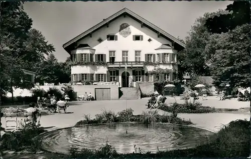 Ansichtskarte Bad Aibling Kurpark Park-Anlage Kurhaus Partie 1962