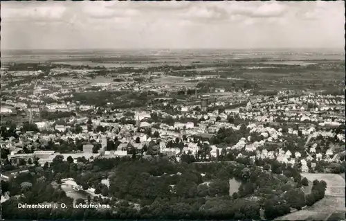 Ansichtskarte Delmenhorst Demost Luftbild Überflug Stadt Panorama 1959