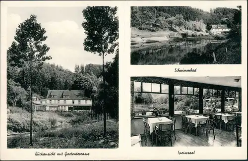 Manderscheid Reklamekarte Café Gaststätte Heidsmühle Inh. Nik. Stadtfeld 1950