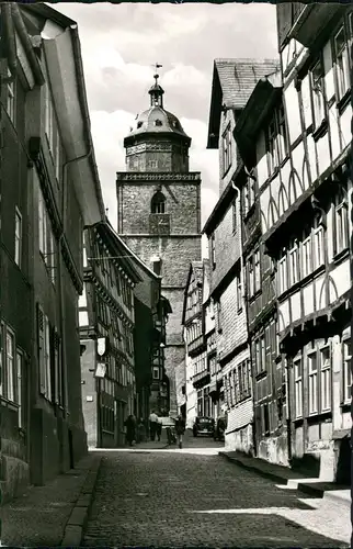 Ansichtskarte Alsfeld Straßen-Ansicht Obere Fuldergasse 1960